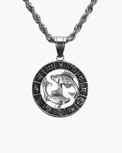 Zodiac Sign Necklace - Silver