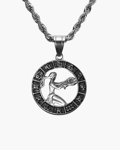 Zodiac Sign Necklace - Silver