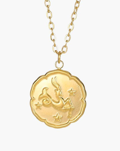 Zodiac Sign Necklace - Gold