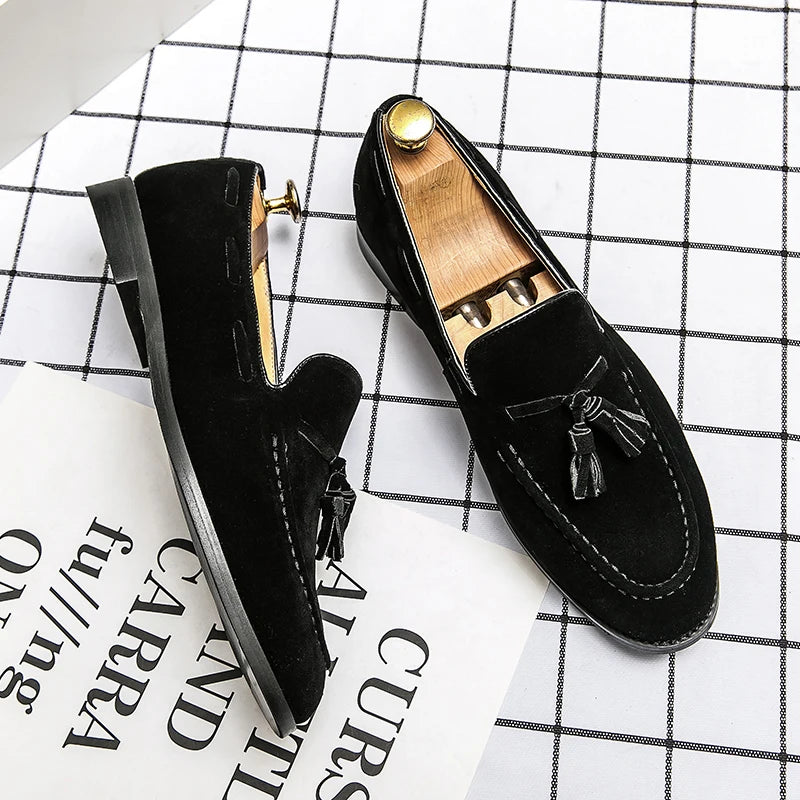 Il Borghese Torino Suede Loafers With Tassels